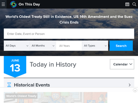 'onthisday.com' screenshot