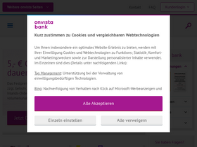 'onvista-bank.de' screenshot