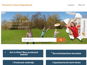 'oost-vlaanderen.be' screenshot