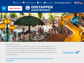 'oostappenvakantieparken.nl' screenshot