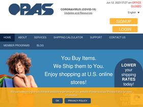 'opas.com' screenshot