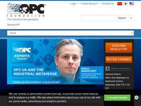 'opcfoundation.org' screenshot