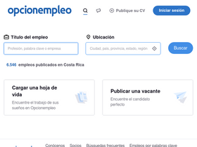 'opcionempleo.co.cr' screenshot