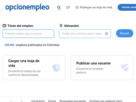 'opcionempleo.com.co' screenshot