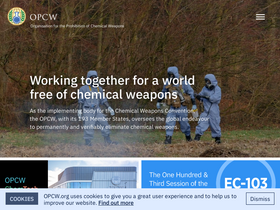 'opcw.org' screenshot