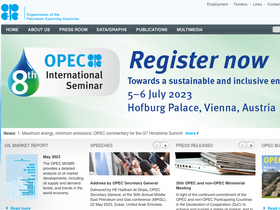 'opec.org' screenshot