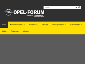 'opel-forum.nl' screenshot
