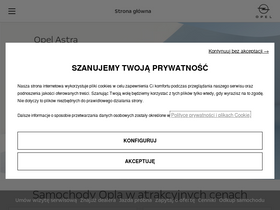 'opel.pl' screenshot