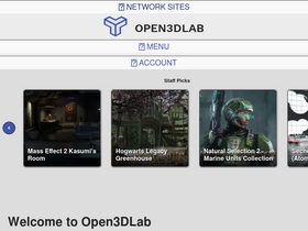 'open3dlab.com' screenshot