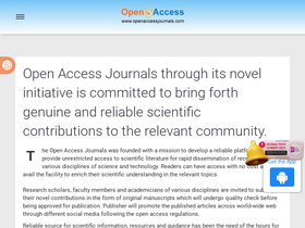 'openaccessjournals.com' screenshot
