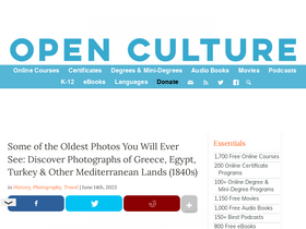 'openculture.com' screenshot