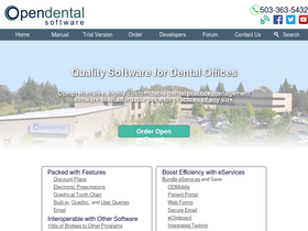'opendental.com' screenshot