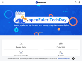 'openeuler.org' screenshot