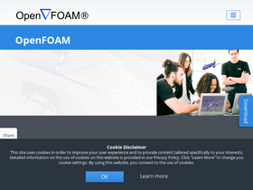 'openfoam.com' screenshot
