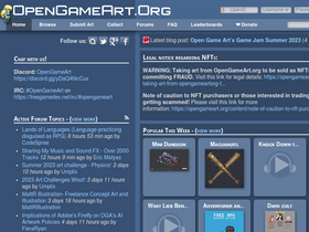 'opengameart.org' screenshot