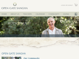 'opengatesangha.org' screenshot