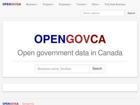 'opengovca.com' screenshot