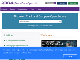 'openhub.net' screenshot