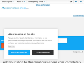 'openingsuren.com' screenshot