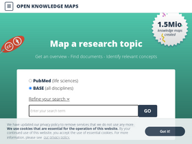 'openknowledgemaps.org' screenshot