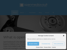 'openmediavault.org' screenshot