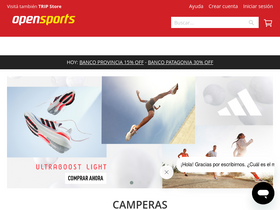 'opensports.com.ar' screenshot