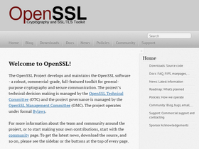 'openssl.org' screenshot