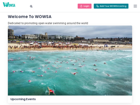 'openwaterswimming.com' screenshot