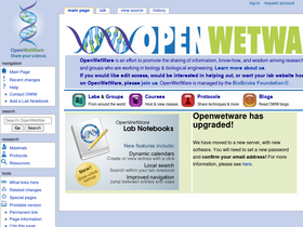 'openwetware.org' screenshot