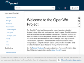 'openwrt.org' screenshot