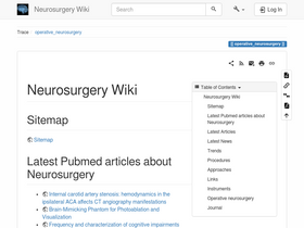 'operativeneurosurgery.com' screenshot