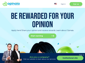 'opinaia.com' screenshot