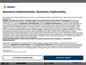 'opineo.pl' screenshot
