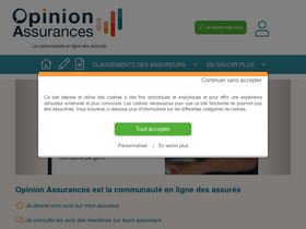 'opinion-assurances.fr' screenshot