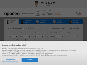 'oponeo.es' screenshot