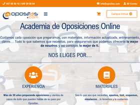 'opositas.com' screenshot