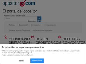 'opositor.com' screenshot