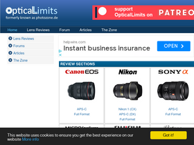 'opticallimits.com' screenshot