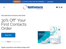 'opticontacts.com' screenshot