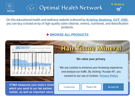 'optimalhealthnetwork.com' screenshot