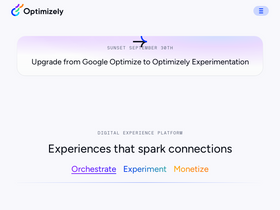 'optimizely.com' screenshot