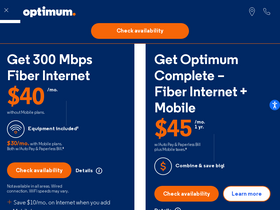 'optimum.com' screenshot