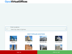 'opusvirtualoffices.com' screenshot