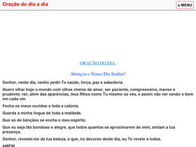 'oracaododiaadia.com' screenshot