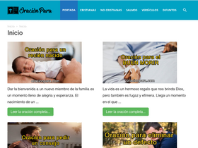 'oracionpara.com' screenshot