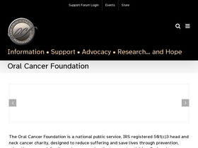 'oralcancerfoundation.org' screenshot