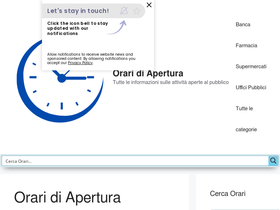 'oraridiapertura.net' screenshot