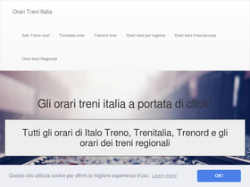 'oraritreniitalia.com' screenshot