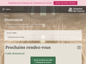 'oratoiredulouvre.fr' screenshot