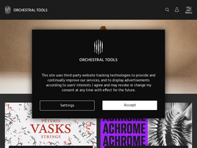'orchestraltools.com' screenshot